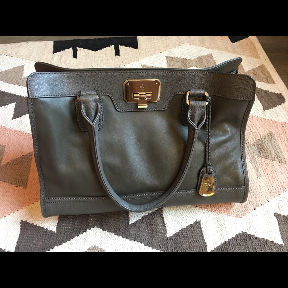 Cole haan leather tote satchel